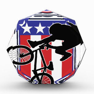 USA BMX Biker Acrylic Award