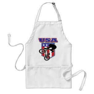 USA BMX Biker Adult Apron