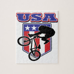 USA BMX Biker Jigsaw Puzzle