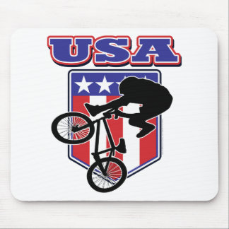 USA BMX Biker Mouse Pad