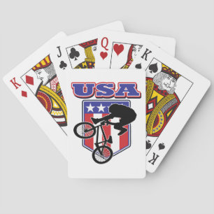 USA BMX Biker Poker Cards