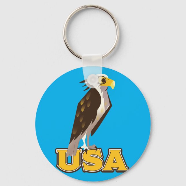 USA Bold Eagle Keychain (Front)
