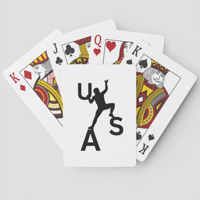 USA bouldering Poker Cards (Back)