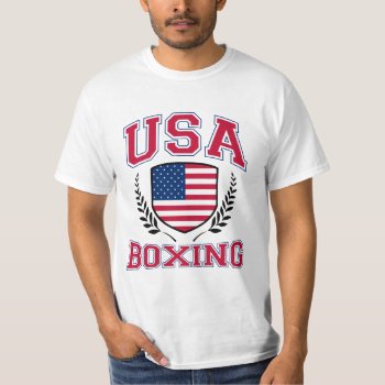 Usa Boxing T-shirt by sports_store at Zazzle