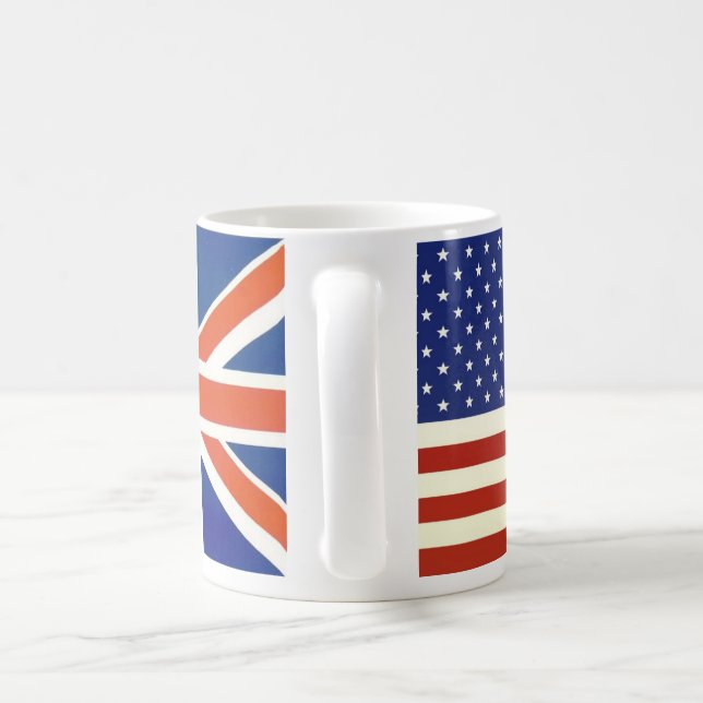 USA British flags Coffee Mug (Handle)