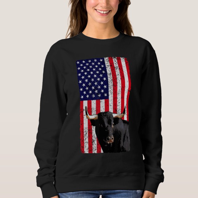 Usa Bull  Bull Tee American Women Brave (Front)