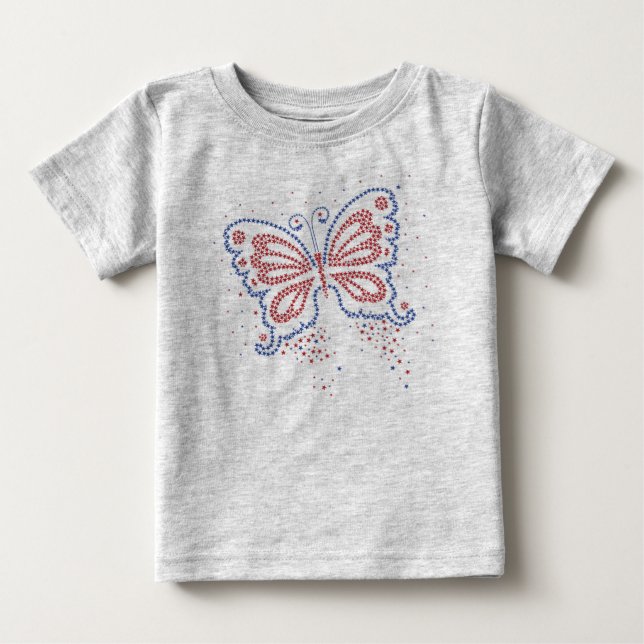 USA Butterfly Infants & Toddler T-shirts (Front)