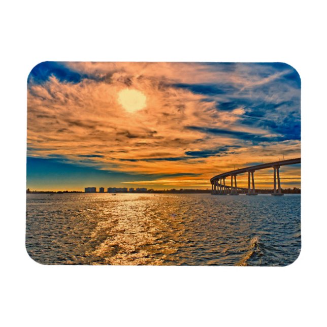 USA, CA, San Diego-Coronado Bay Bridge Magnet (Horizontal)