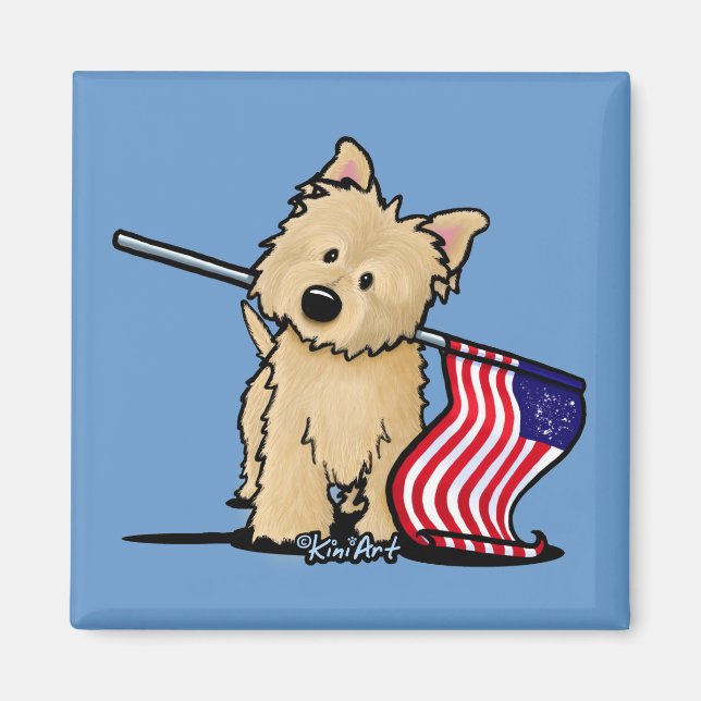 USA Cairn Terrier Magnet (Front)