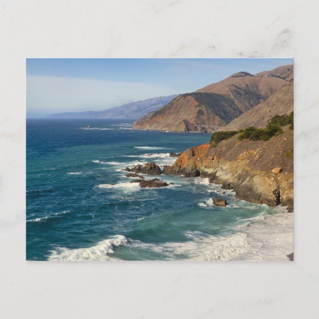 USA, California, Big Sur Coastline Postcard (Front)