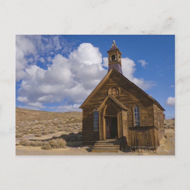 USA, California, Bodie, Old church in desert Postcard (Front)