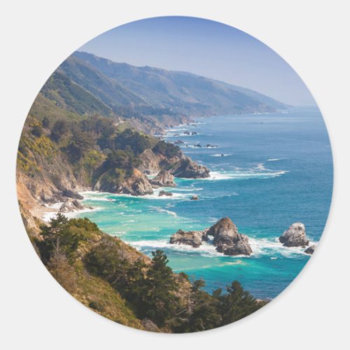 USA California California Coast Big Sur Classic Round Sticker