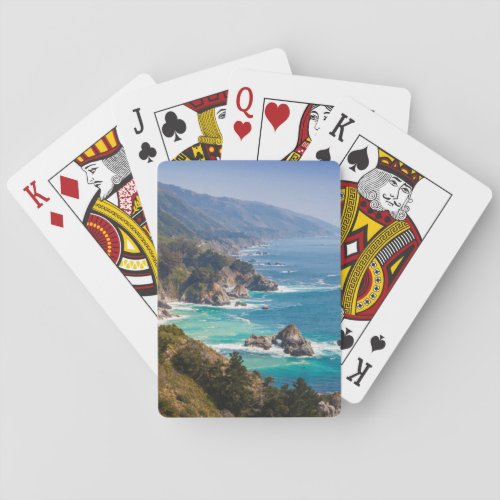 USA California California Coast Big Sur Poker Cards