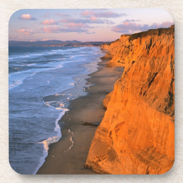 USA, California, Cliffs At Pescadero State Beach Coaster (Front)