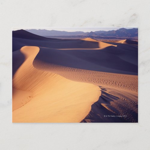 USA California Death Valley sand dunes dawn Postcard