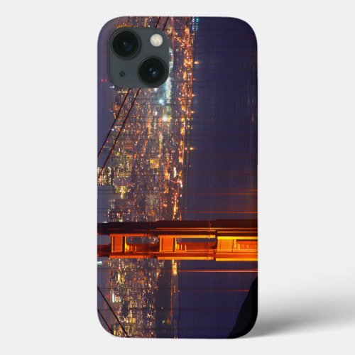 USA California Golden Gate Bridge At Night iPhone 13 Case