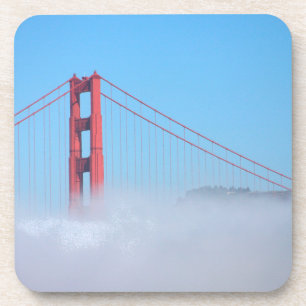 USA, California. Golden Gate Bridge In Morning Beverage Coaster
