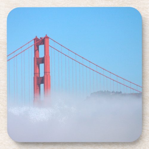 USA California Golden Gate Bridge In Morning Beverage Coaster