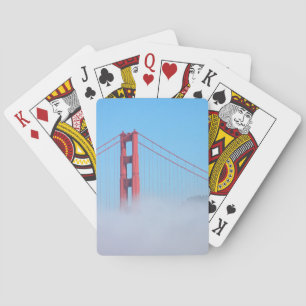 USA, California. Golden Gate Bridge In Morning Poker Cards