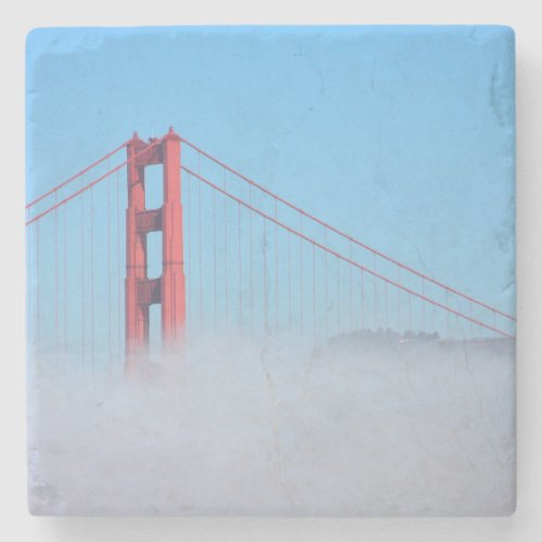 USA California Golden Gate Bridge In Morning Stone Coaster