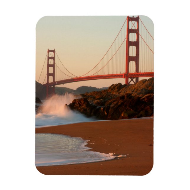 USA, California. Golden Gate Bridge View Magnet (Vertical)