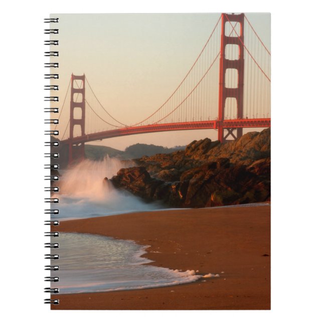 USA, California. Golden Gate Bridge View Notebook (Front)
