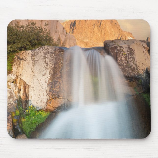USA, California, Inyo National Forest. Waterfall Mouse Pad (Front)