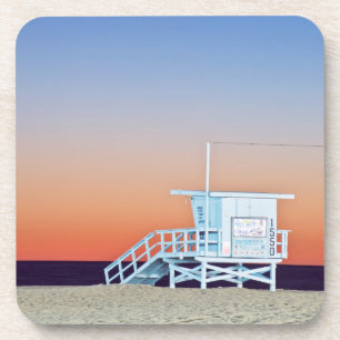USA, California, Los Angeles, Santa Monica Beach Drink Coaster
