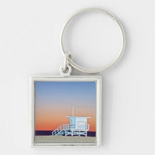 USA, California, Los Angeles, Santa Monica Beach Keychain