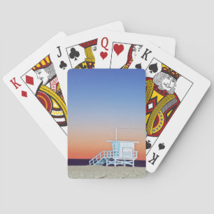USA, California, Los Angeles, Santa Monica Beach Poker Cards
