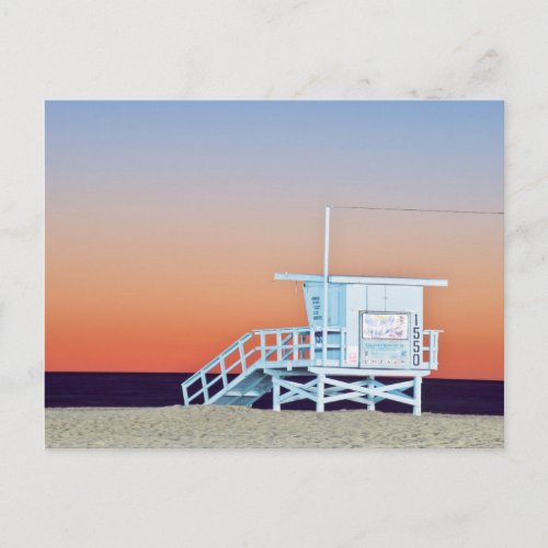 USA California Los Angeles Santa Monica Beach Postcard