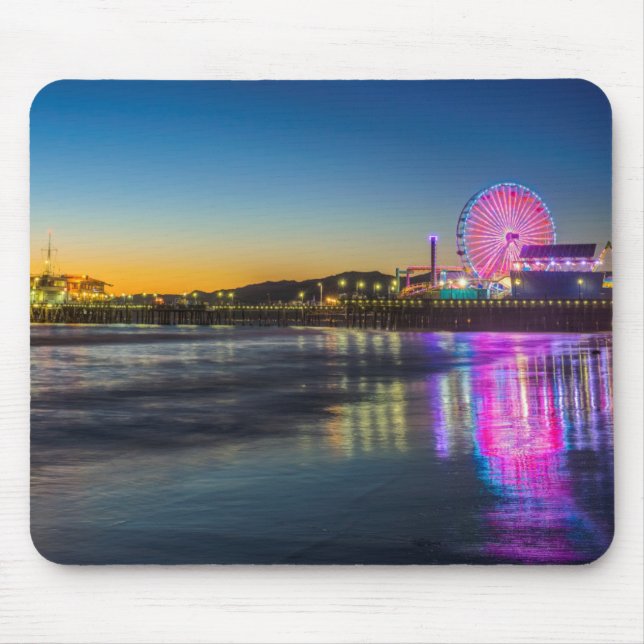 USA, California, Los Angeles, Santa Monica Pier Mouse Pad (Front)