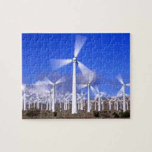 USA California Mojave View of a wind turbine Jigsaw Puzzle