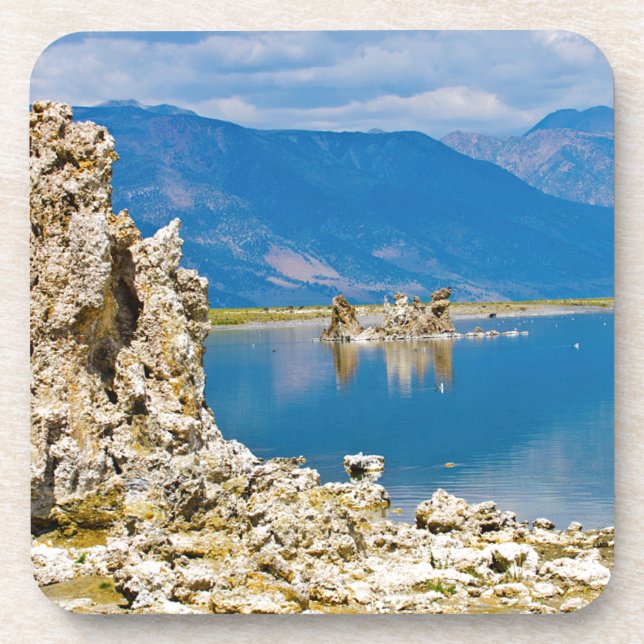 USA, California, Mono Lake South Tufa Reserve Beverage Coaster (Front)
