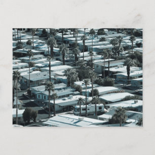 USA, California, Palm Springs. Trailer Park on Postcard