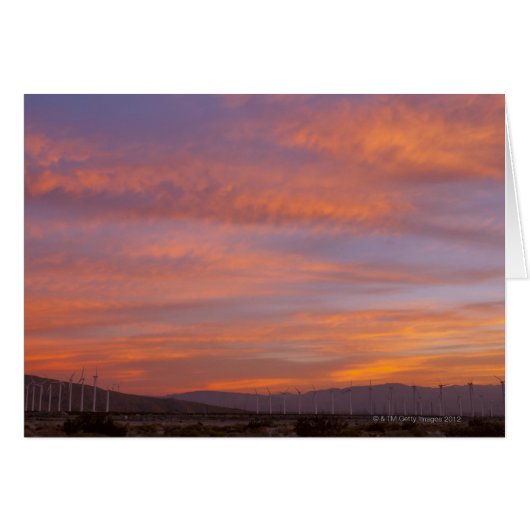 USA, California, Palm Springs, wind turbines at (Front Horizontal)