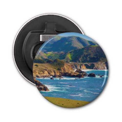 USA California Panorama Of Big Sur With Bixby Bottle Opener