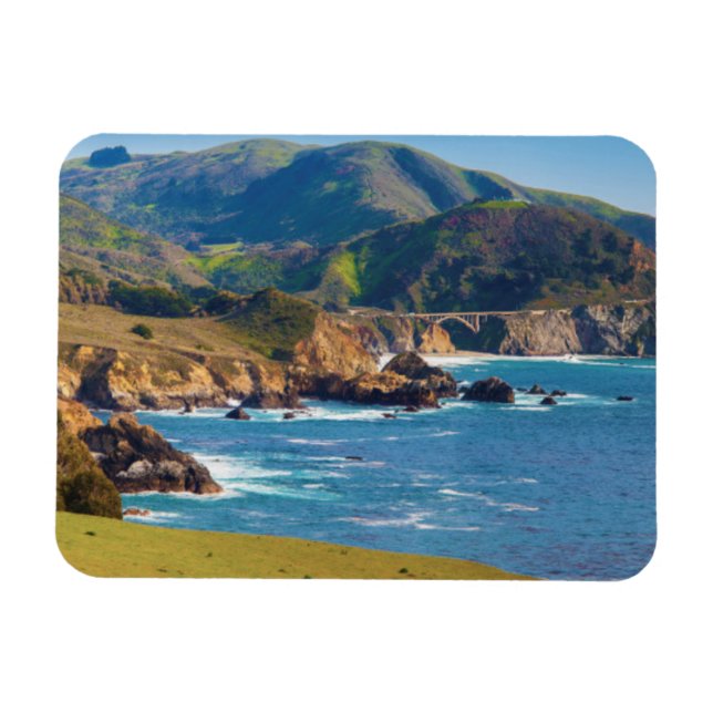 USA, California. Panorama Of Big Sur With Bixby Magnet (Horizontal)