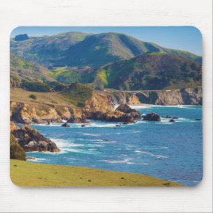 USA, California. Panorama Of Big Sur With Bixby Mouse Pad