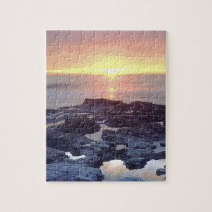 USA, California, San Diego. Sunset Cliffs tide Jigsaw Puzzle