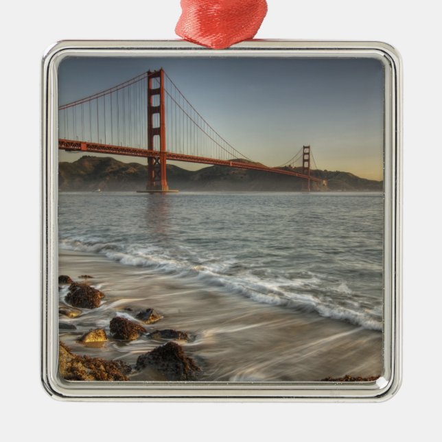 USA, California, San Francisco.  A scenic view Metal Ornament (Front)