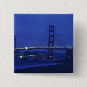 USA, California, San Francisco. Golden Gate 2 Button