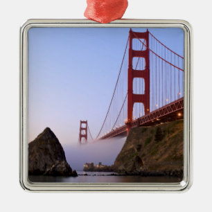 USA, California, San Francisco. Golden Gate 3 Metal Ornament