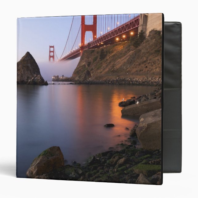 USA, California, San Francisco. Golden Gate 3 Ring Binder (Front/Inside)