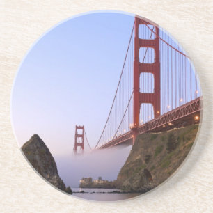 USA, California, San Francisco. Golden Gate 3 Sandstone Coaster