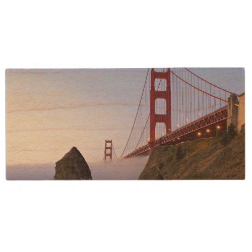 USA California San Francisco Golden Gate 3 Wood Flash Drive
