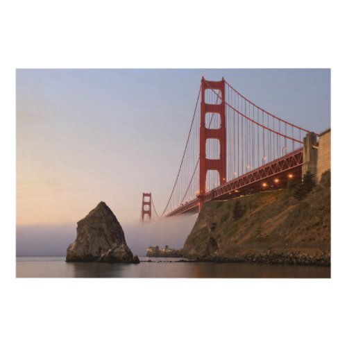USA California San Francisco Golden Gate 3 Wood Wall Decor