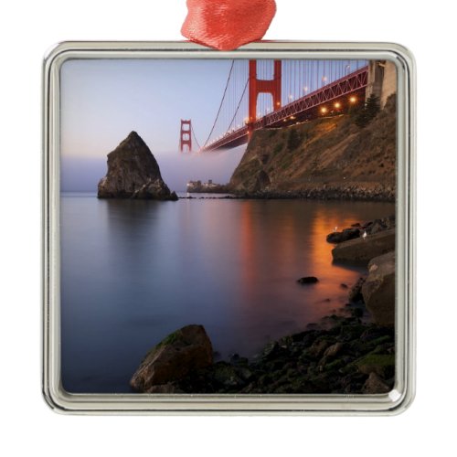 USA, California, San Francisco. Golden Gate Metal Ornament