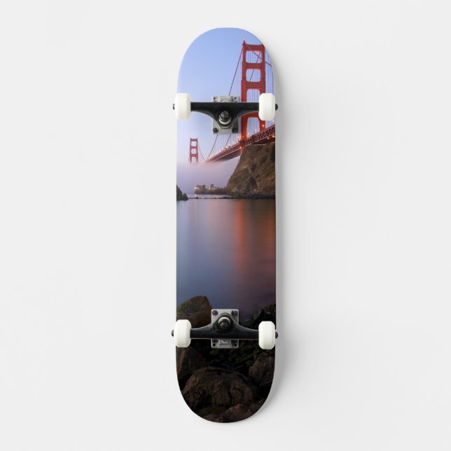 USA, California, San Francisco. Golden Gate Skateboard Deck (Front)