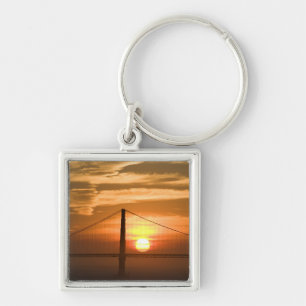 USA. California. San Francisco. Sun setting Keychain
